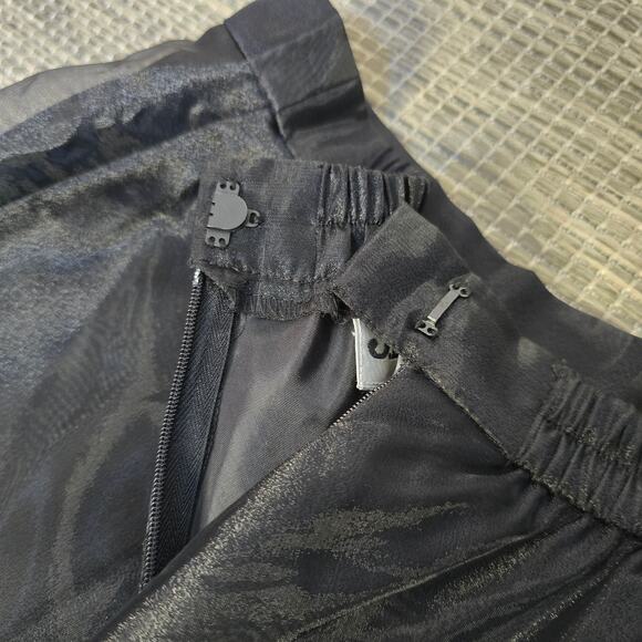 VTG JBS LTD Organza Maxi Skirt Womens 8 Black Balletcore Fairy Whimsygoth Formal - Picture 8 of 10